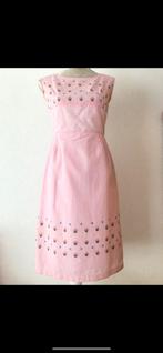 Vintage roze vichy geruite jurk geborduurde bloemetjes 34, Kleding | Dames, Jurken, Gedragen, Maat 34 (XS) of kleiner, Ophalen of Verzenden