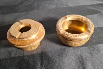 Vintage messing Asbak Set. beschikbaar voor biedingen