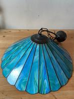 Hanglamp Tiffany groen, Huis en Inrichting, Lampen | Hanglampen, Ophalen of Verzenden, Glas in lood, Minder dan 50 cm, Glas