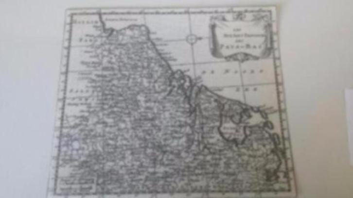 1750 de 7 provincien Nicolas fils Sanson gravure, Antiek en Kunst, Kunst | Etsen en Gravures, Ophalen