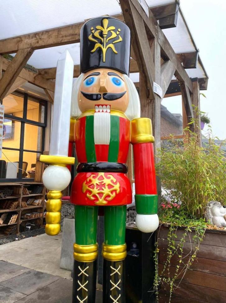 Nieuwe Grote luxe notenkraker 220 cm hoogte. XXL, Hobby en Vrije tijd, Feestartikelen, Nieuw, Versiering, Abraham of Sarah, Ophalen