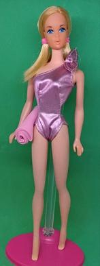 Vintage Barbie Badpak Roze/Metalic, Verzenden, Gebruikt, Kleertjes