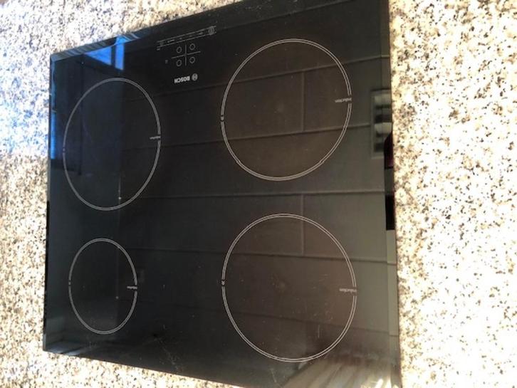 inductie kookplaat inbouw incl. keukenblokje, Witgoed en Apparatuur, Kookplaten, Gebruikt, Inbouw, Inductie, 4 kookzones, Ophalen
