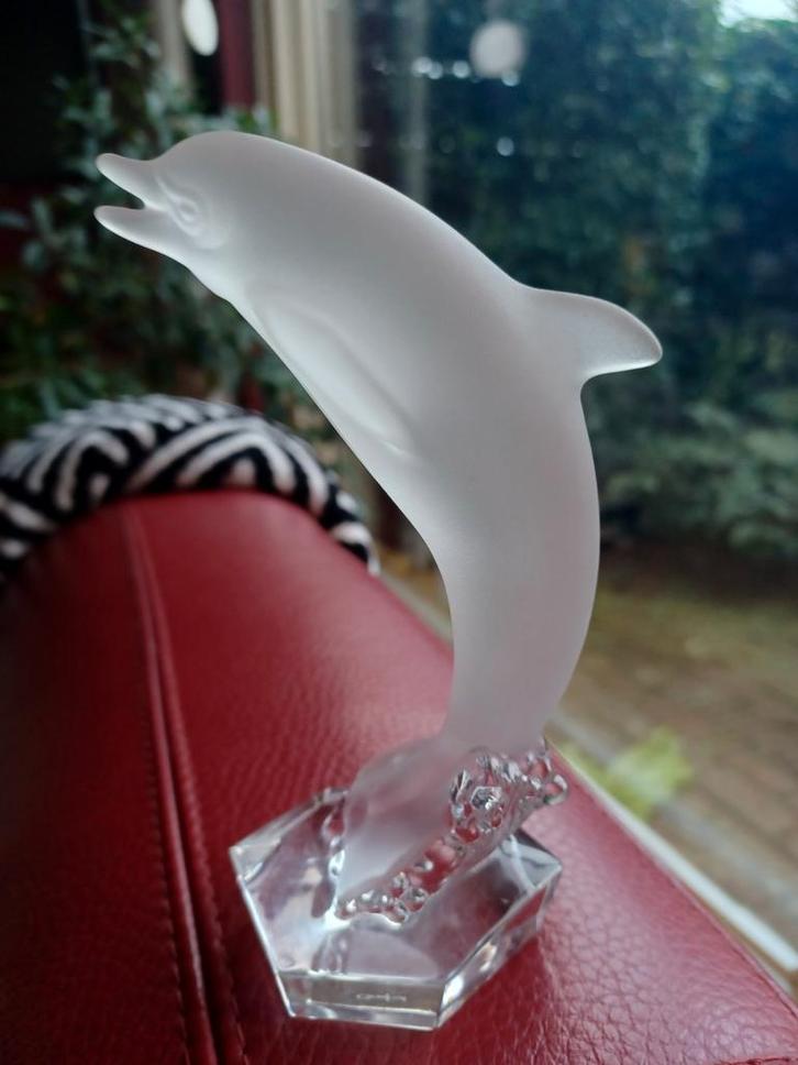 Goebel Glazen Dolfijn Beeldje - Vitrineconditie, Verzamelen, Beelden en Beeldjes, Zo goed als nieuw, Dier, Ophalen of Verzenden