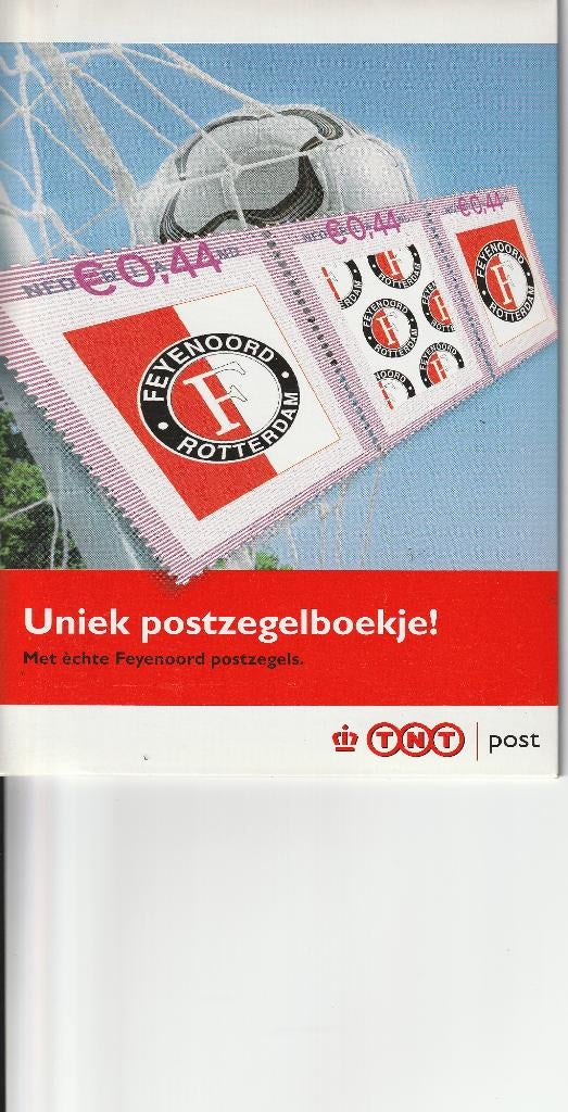 Feyenoord postzegelboekje ? mapje  met 9 postzegels erin, Postzegels en Munten, Postzegels | Nederland, Verzenden, Na 1940, Postfris