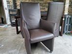 4 prachtige lederen eetkamer stoelen merk longlife., Huis en Inrichting, Fauteuils, Ophalen, Zo goed als nieuw, Minder dan 75 cm