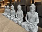 Zittende Boeddha beeld grijs laminaat poleyster te koop, Nieuw, Ophalen of Verzenden