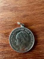 1/2 gulden hanger uit 1929 goudkleurig, Ophalen of Verzenden, Koningin Wilhelmina