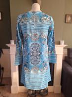 Exquiss's lichtblauw chique paisley jurk S / M 38 gratis ver, Maat 38/40 (M), Exquiss's, Blauw, Ophalen of Verzenden