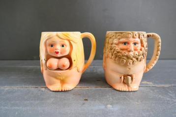 Vintage Adam & Eva mokken Japan Patent beschikbaar voor biedingen