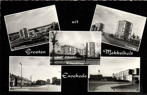 Groeten uit Mekkelholt Enschede - 5 afb o.a. Overzicht - 197, Verzamelen, Ansichtkaarten | Nederland, Gelopen, Overijssel, 1960 tot 1980