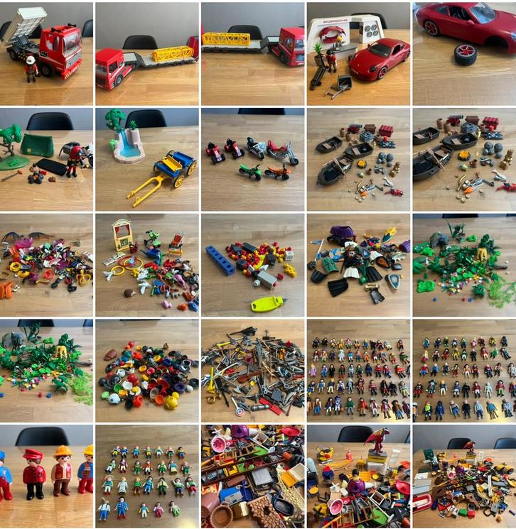 Grote partij Playmobil( auto’s, onderdelen, poppetjes), Kinderen en Baby's, Speelgoed | Playmobil, Zo goed als nieuw, Los playmobil