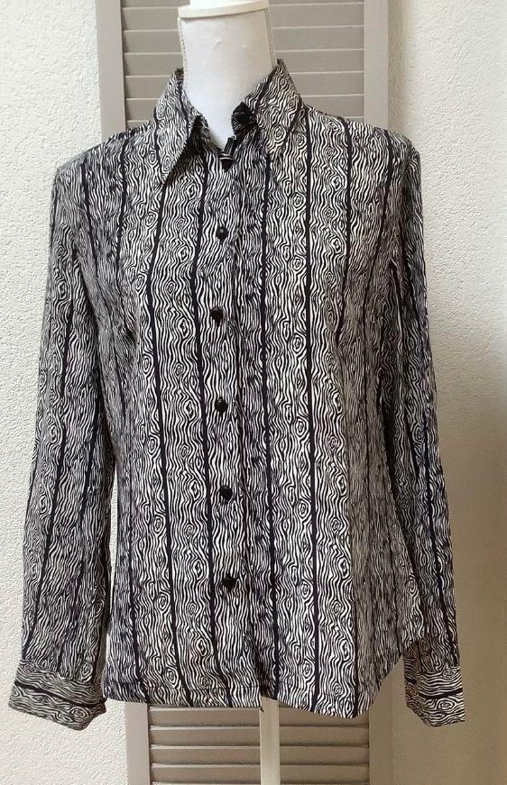 Beeldige Versace blouse maat 38 // als NIEUW!, Kleding | Dames, Blouses en Tunieken, Zo goed als nieuw, Maat 38/40 (M), Zwart