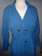 Venessa Nucci Cobalt Trenchcoat - Maten M en L, Maat 38/40 (M), Venessa Nucci, Blauw, Nieuw