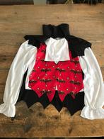 Dracula / vampier shirt (128/134), Kinderen en Baby's, Carnavalskleding en Verkleedspullen, Jongen, Gebruikt, Ophalen of Verzenden