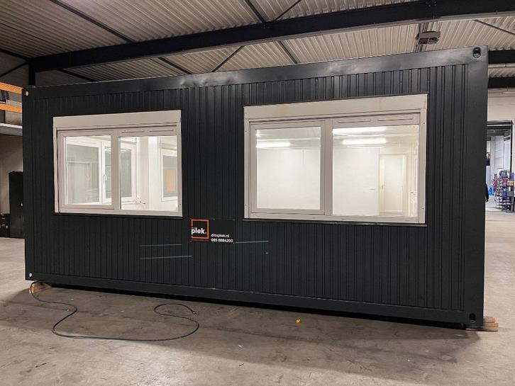 4-delige kantoor/woonunit 12x6m met douche, toilet en keuken, Zakelijke goederen, Machines en Bouw | Keten en Containers, Ophalen of Verzenden