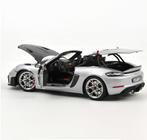 Porsche 718 Spyder RS Weissach 2023 GT ZILVER 1/18 187270, Verzenden, Nieuw, Auto, Norev