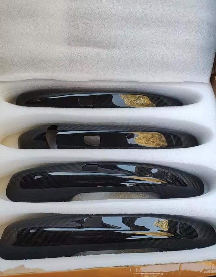 Carbon deurgreep kappen A B CES CLA CLS EQA EQB EQC W205, Auto diversen, Tuning en Styling, Ophalen of Verzenden