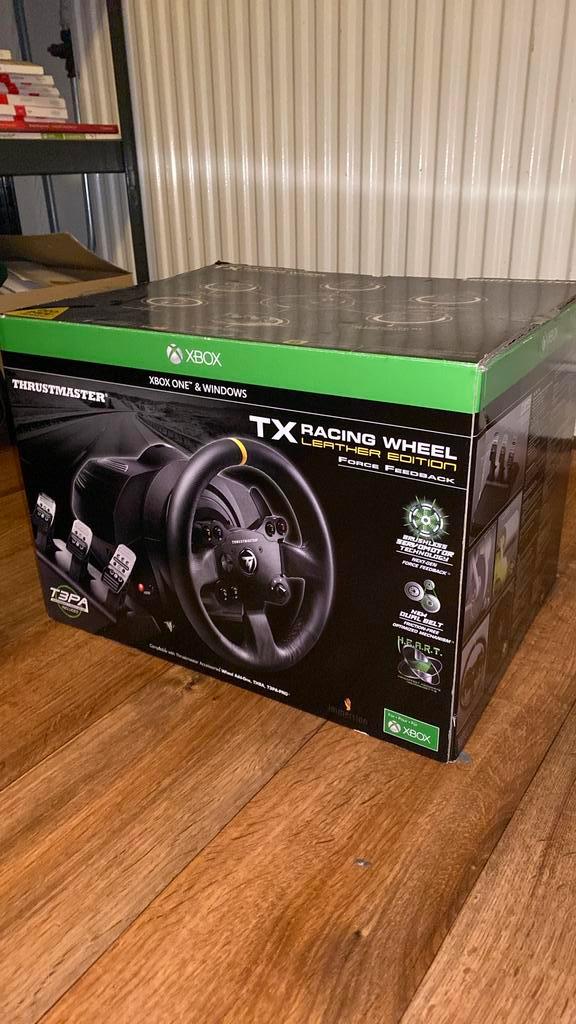 Thrustmaster TX Racing Wheel Leather Edition, Spelcomputers en Games, Spelcomputers | Overige, Zo goed als nieuw, Ophalen of Verzenden