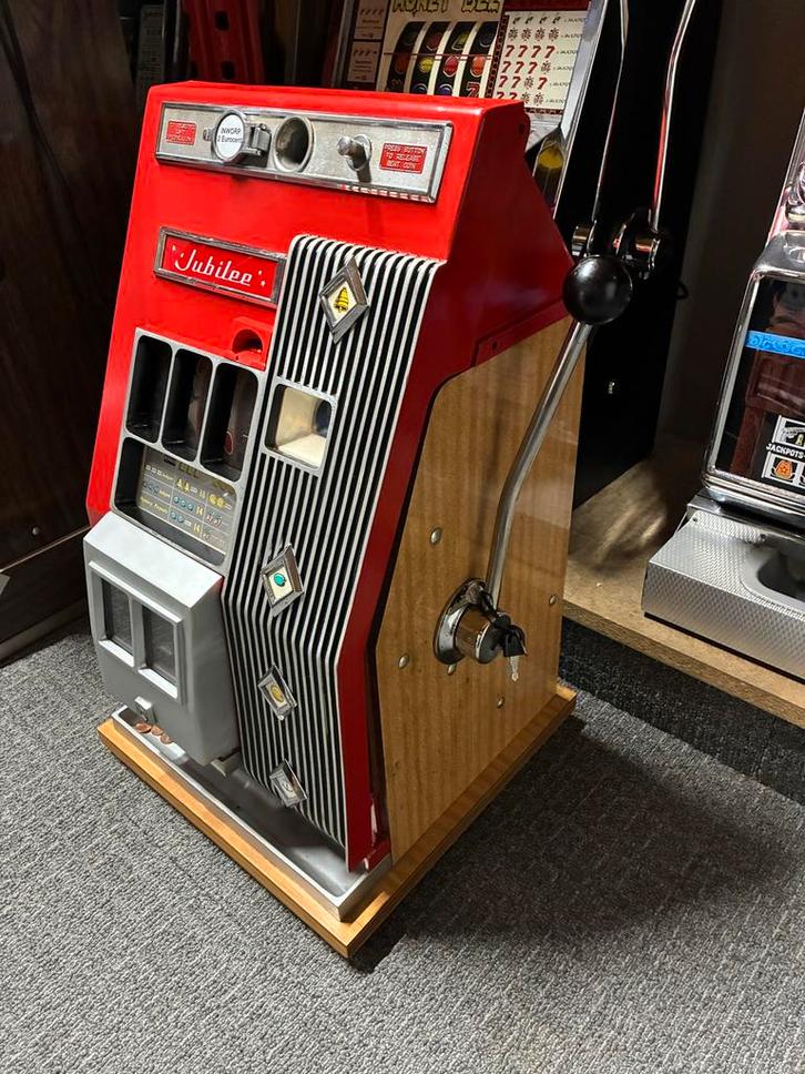 Vintage Jubilee Gokkast eenarmige bandiet, Verzamelen, Automaten | Gokkasten en Fruitautomaten, Gebruikt, Ophalen