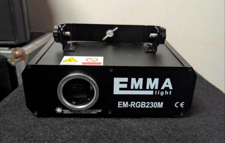 ✅Laser Emma emrgb230m laser ILDA, dmx, card slot, Muziek en Instrumenten, Licht en Laser, Gebruikt, Laser, Ophalen of Verzenden