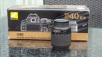 Nikon D40 DSLR camera (zwart) met 2 objectieven, Ophalen of Verzenden, Zo goed als nieuw, Nikon