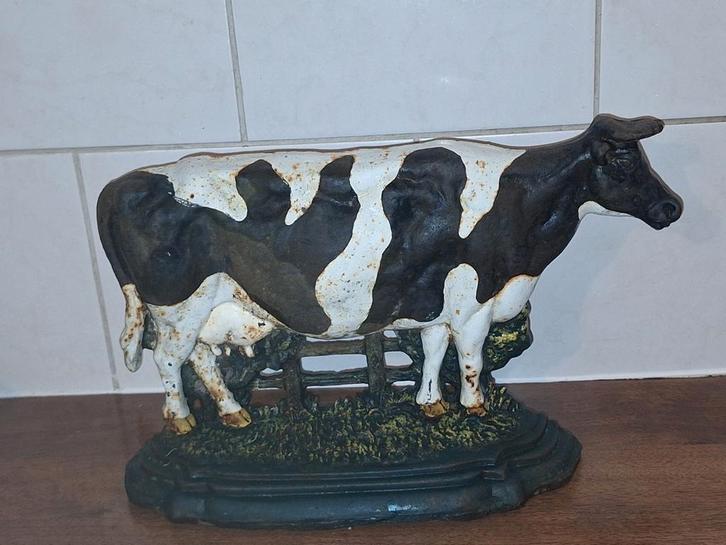 Deurstopper van gietijzer  - Koe, Antiek en Kunst, Curiosa en Brocante, Ophalen