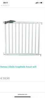 Fenss Oslo Traphekje - Hout - Wit, Kinderen en Baby's, Traphekjes, Ophalen, 100 tot 115 cm, Zo goed als nieuw, Klemhekje