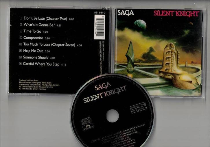 SAGA CD Silent Knight, Cd's en Dvd's, Cd's | Rock, Gebruikt, Poprock, Ophalen of Verzenden