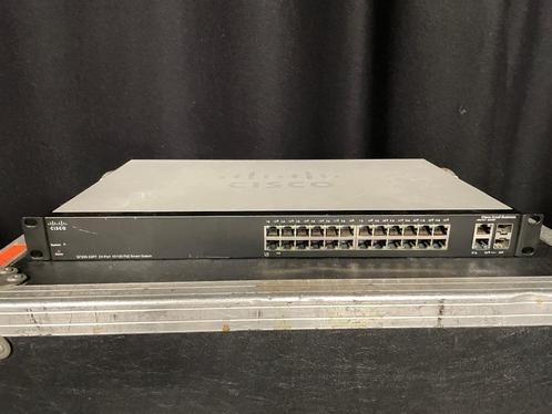 Cisco SF200-24FP 24-Port 10/100 PoE Smart Switch 19”, Computers en Software, Netwerk switches, Gebruikt, Ophalen