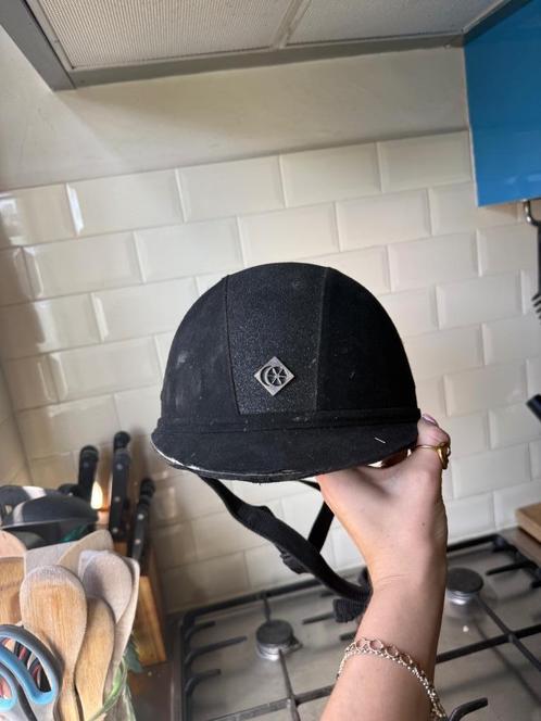 Charles Owen cap zwart, Dieren en Toebehoren, Paardrijkleding, Gebruikt, Dames, Heren, Cap, Dressuur, Ophalen of Verzenden