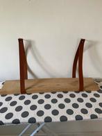 Wandplank met leren hengsels, Ophalen of Verzenden, Zo goed als nieuw
