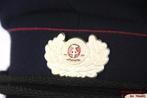 originele Vintage Uniform pet D.D.R. VEB donker blauw 57, Ophalen of Verzenden, Zo goed als nieuw, Handschoenen, Hoed of Pet
