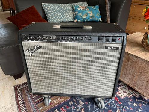 Fender the Twin (Reverb), met Fender hoes, Muziek en Instrumenten, Versterkers | Bas en Gitaar, Gebruikt, Gitaar, 50 tot 100 watt