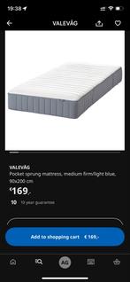 Ikea Valevag Matras 90x200, Gebruikt, 90 cm, Eenpersoons, Ophalen of Verzenden