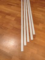 Plakplint grenen patroon grijs eiken whitewash 200 cm, Ophalen, Zo goed als nieuw, 200 tot 250 cm, Plinten