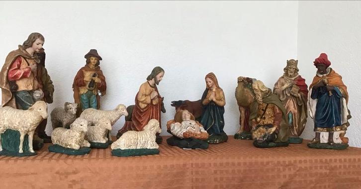 ✨️️Oude Nostalgische Kerstgroep ️✨️, Diversen, Kerst, Gebruikt, Ophalen