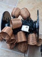 Kerstverlichting met lampjes gecombineerd met korfjes, Ophalen of Verzenden, Zo goed als nieuw