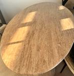 Travertin Eettafel - 180x100cm, Huis en Inrichting, Tafels | Eettafels, Ophalen, Overige materialen, Gebruikt, 50 tot 100 cm