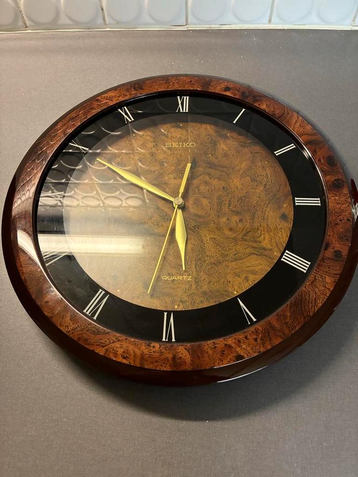 Vintage Seiko Klok, Huis en Inrichting, Woonaccessoires | Klokken, Gebruikt, Wandklok, Analoog, Ophalen of Verzenden