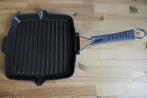 Gietijzeren Staub grillpan, Gietijzer, Ophalen of Verzenden, Zo goed als nieuw, Keramische plaat