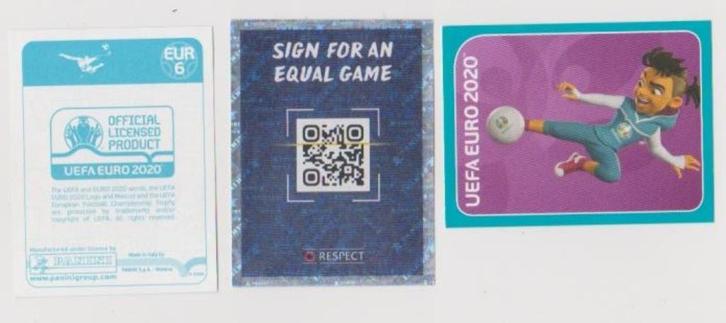 Panini stickers EK2020 Preview blauw, EK 2020, Verzamelen, Sportartikelen en Voetbal, Zo goed als nieuw, Poster, Plaatje of Sticker