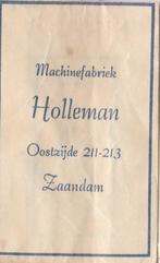 machinefabriek Holleman Oostzijde Zaandam, Ophalen of Verzenden