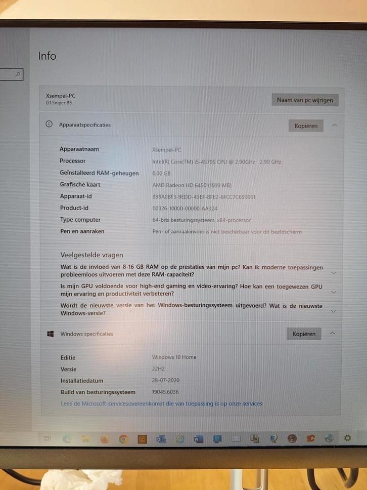 PC G1Sniper B5 - Intel i5, 8GB RAM, Computers en Software, Desktop Pc's, Gebruikt, 2 tot 3 Ghz, SSD, 8 GB, Met videokaart, Ophalen of Verzenden