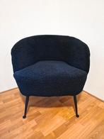 Fauteuil By-Boo Babe Black zwart teddy stof, Huis en Inrichting, Stoelen, Ophalen, Gebruikt, Zwart, Eén