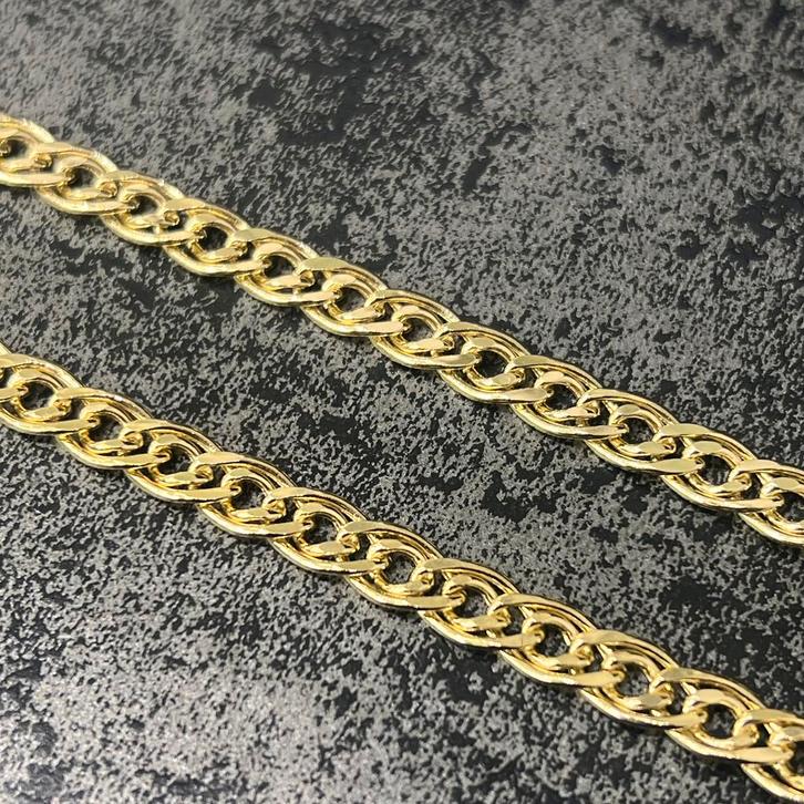 14k gouden ketting prachtig schakel nieuw, Sieraden, Tassen en Uiterlijk, Kettingen, Ophalen of Verzenden