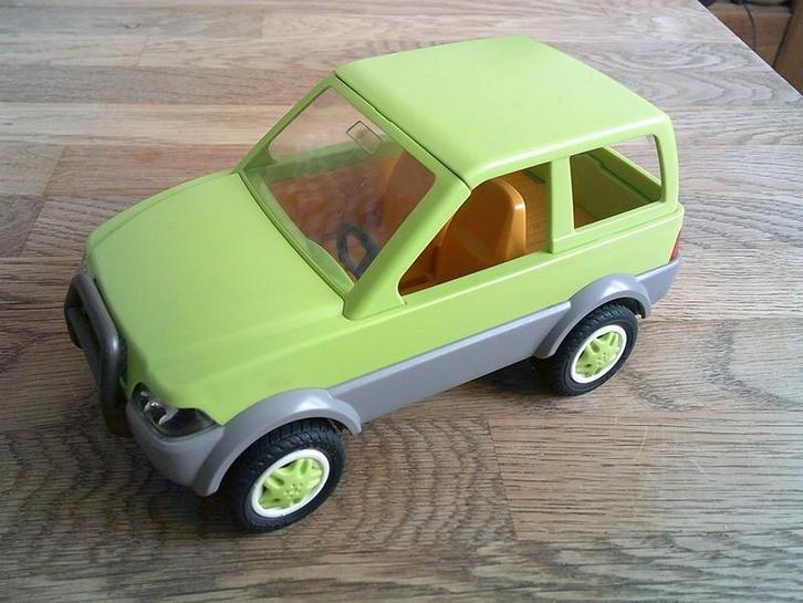 Groene jeep open dak auto cabriolet, Kinderen en Baby's, Speelgoed | Playmobil, Gebruikt, Los playmobil, Ophalen of Verzenden