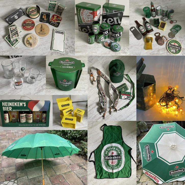 Heineken memorabilia verzameling, Verzamelen, Biermerken, Gebruikt, Overige typen, Heineken, Ophalen
