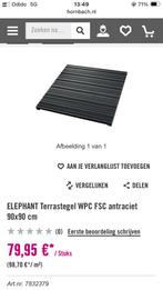40 stuks elephant terrastegels van de Hornbach, Tuin en Terras, Ophalen, Gebruikt, Kunststof