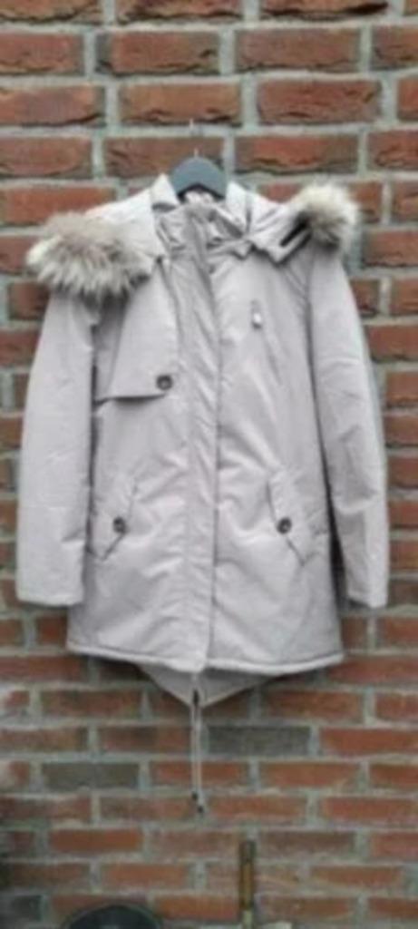 Laura Yo, dames winter jas met teddyvoering ( beige ) MAAT L, Kleding | Dames, Jassen | Winter, Zo goed als nieuw, Maat 42/44 (L)